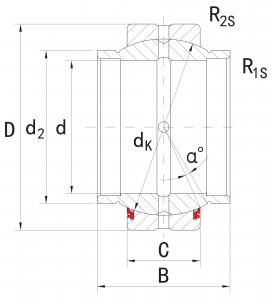 GEWZ44ES-2RS | Spherical Plain