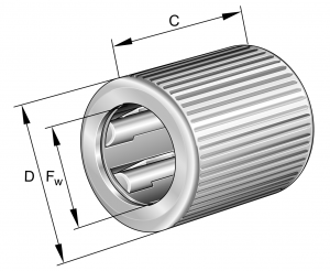 HF0812-R-A-L564 | Drawn Cup Roller Clutch