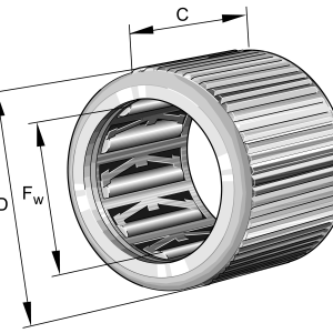 HF0812-KF-R-A-L025 | Drawn Cup Roller Clutch