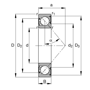 7302-B-XL-2RS-TVP | Angular Contact Ball Bearings