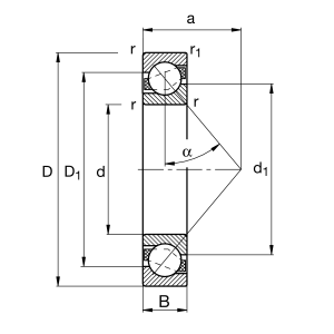 7304-B-XL-TVP | Angular Contact Ball Bearings