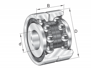 ZKLN1545-2RS-PE | Axial Angular Contact Ball Bearings