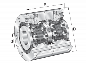 ZKLF2575-2RS-2AP-XL | Axial Angular Contact Ball Bearings
