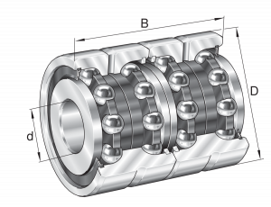 ZKLN4075-2RS-2AP-XL | Axial Angular Contact Ball Bearings