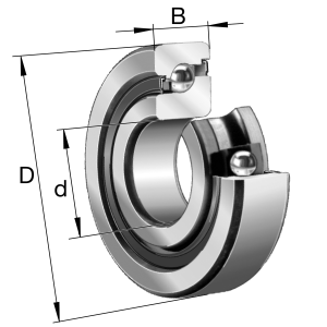7602020-2RS-TVP | Axial Angular Contact Ball Bearings