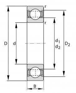 6207-2RSR-NR-C3 | Radial Ball Bearings