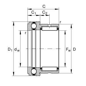 NKX60-XL | Needle Roller Axial Ball Bearings