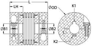 BCK21-1/2"-9MM-A | Servo Couplings
