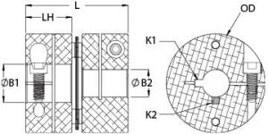 DCSK36-20-16-A | Servo Couplings