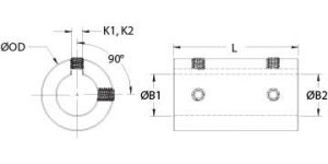 MSCC-16-16-SS | Set Screw Rigid Couplings