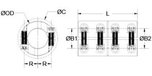 MSPX-14-14-F | Two-Piece Rigid Couplings