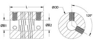 PSMR25-8-8-SS | Servo Couplings