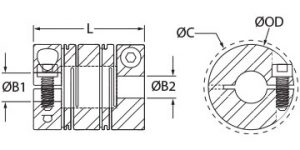 RLC10-1/4"-4MM-A | Slit Couplings